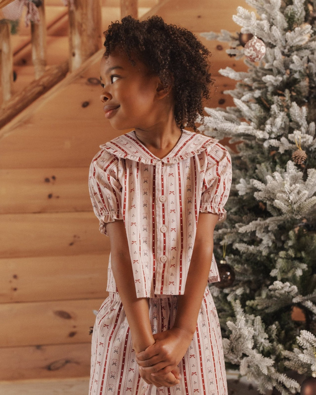 Rylee and Cru Ruffle Pajamas, Candy Cane Lane - Flying Ryno