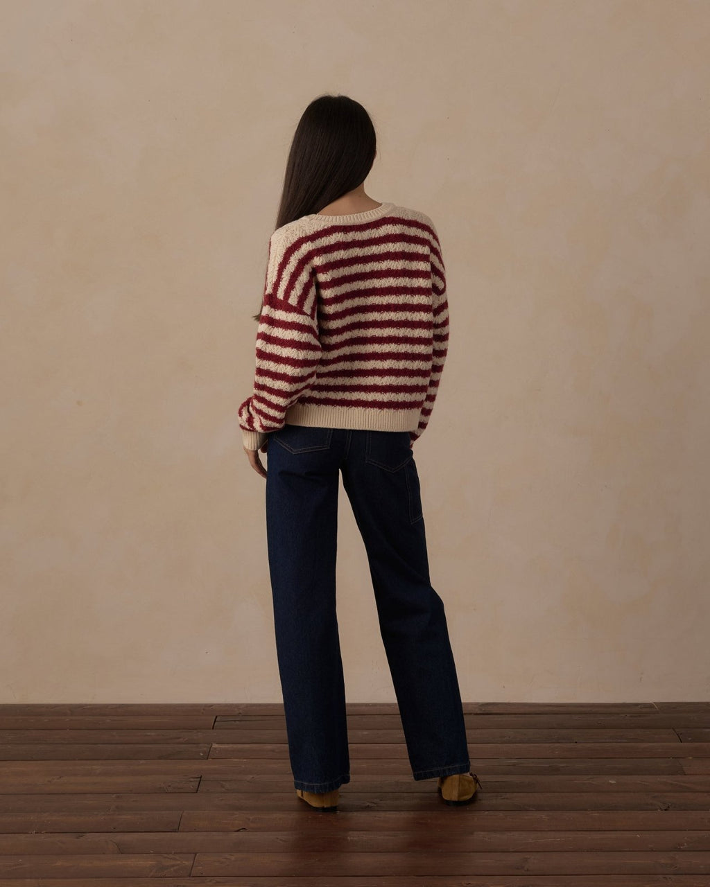 Rylee and Cru Teen Carolina Sweater, Ruby Stripe - Flying Ryno