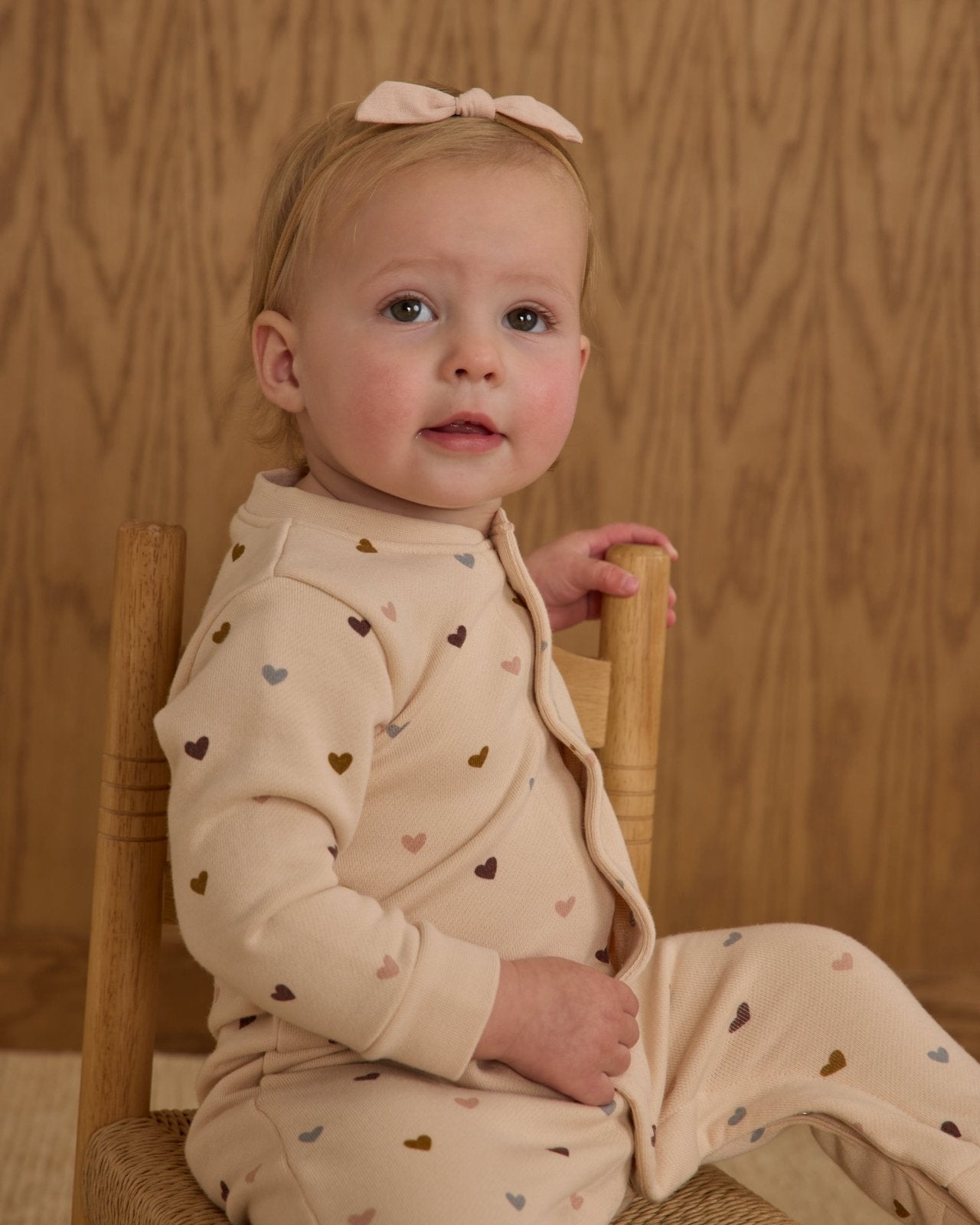 Rylee + Cru Button Down Jumpsuit, Hearts - Flying Ryno