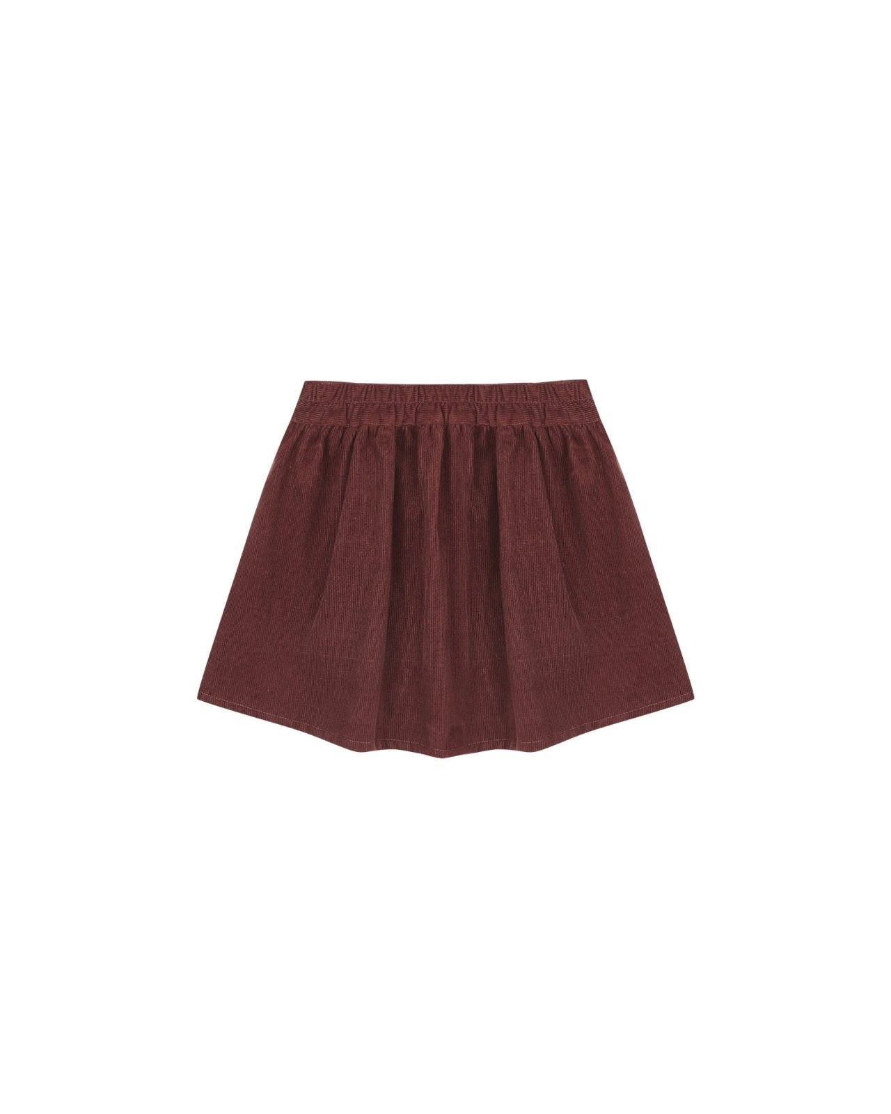 Rylee + Cru Button Front Mini Skirt, Burgundy - Flying Ryno
