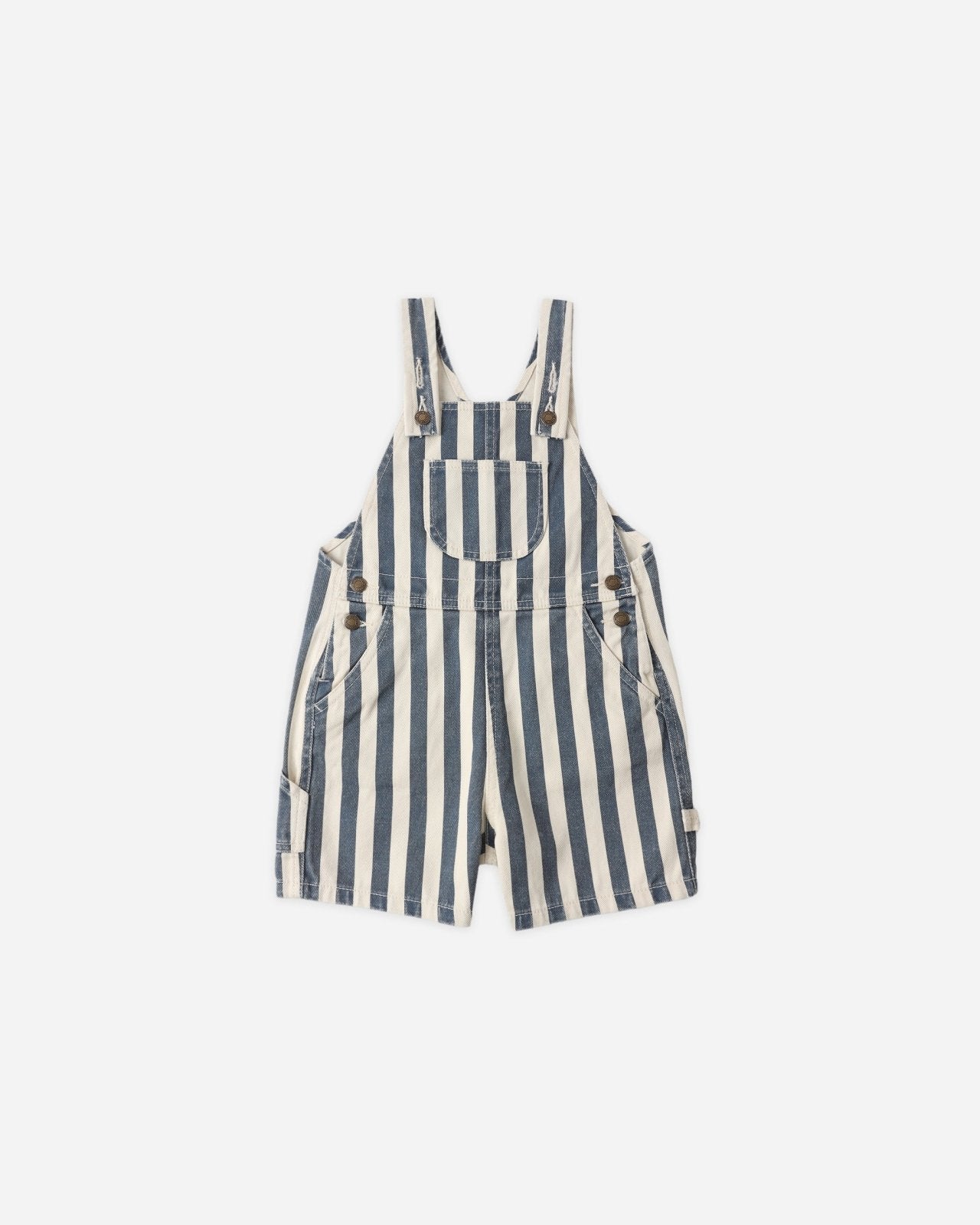 Rylee + Cru Denim Shortall, Navy Stripe - Flying Ryno