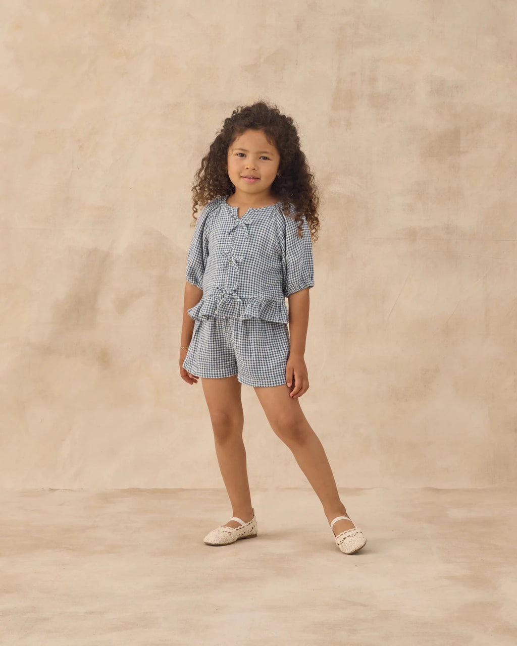 Rylee + Cru Juniper Set, Marine Gingham - Flying Ryno