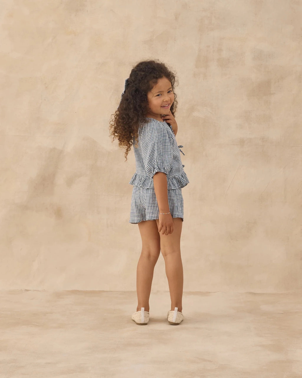Rylee + Cru Juniper Set, Marine Gingham - Flying Ryno