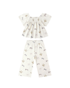 Rylee + Cru Kate Top and Wide Leg Pant Set, Bows - Flying Ryno