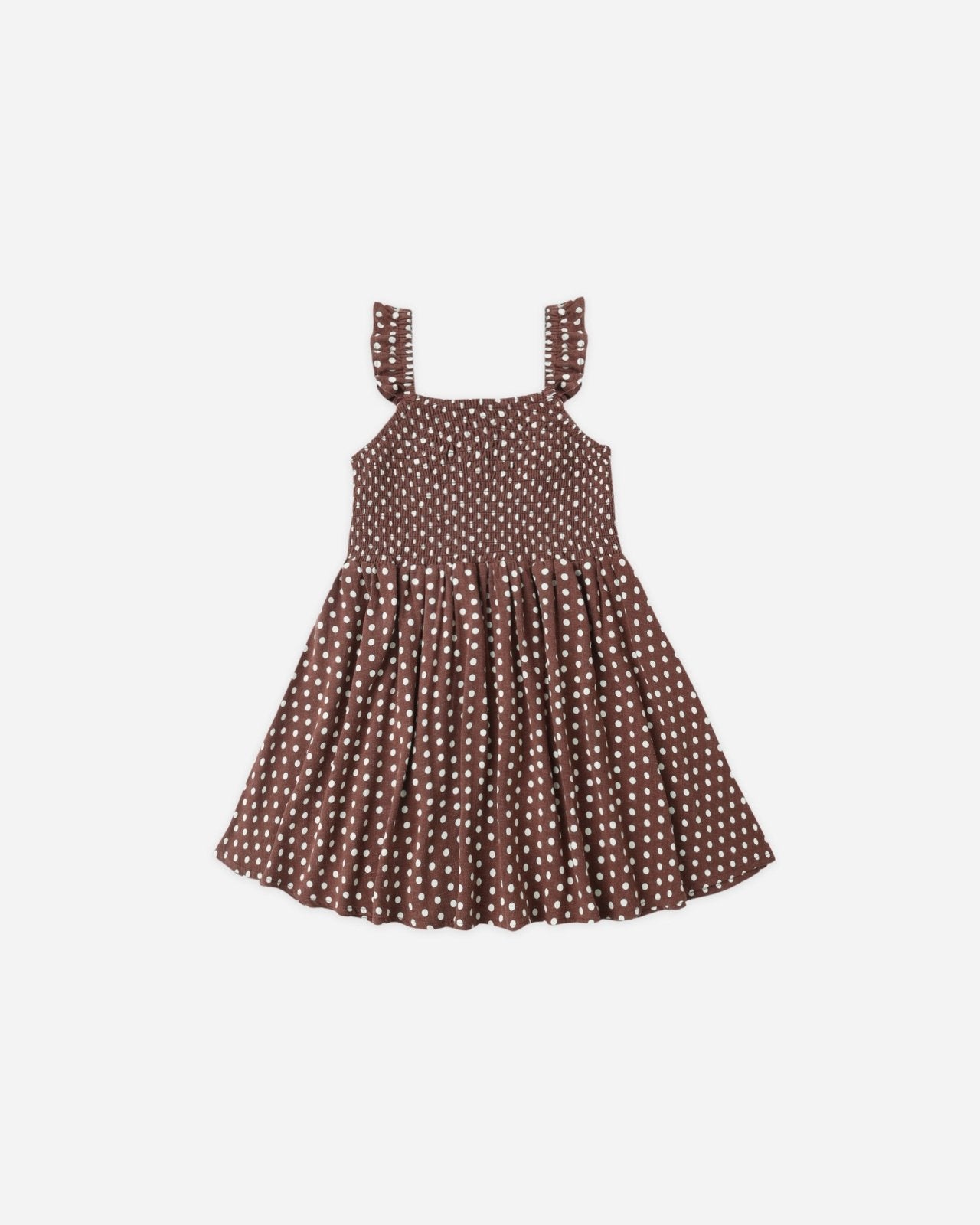 Lainey Dress Chocolate Polka Dot 4-5Y Lainey Dress Chocolate Polka Dot 4-5Y