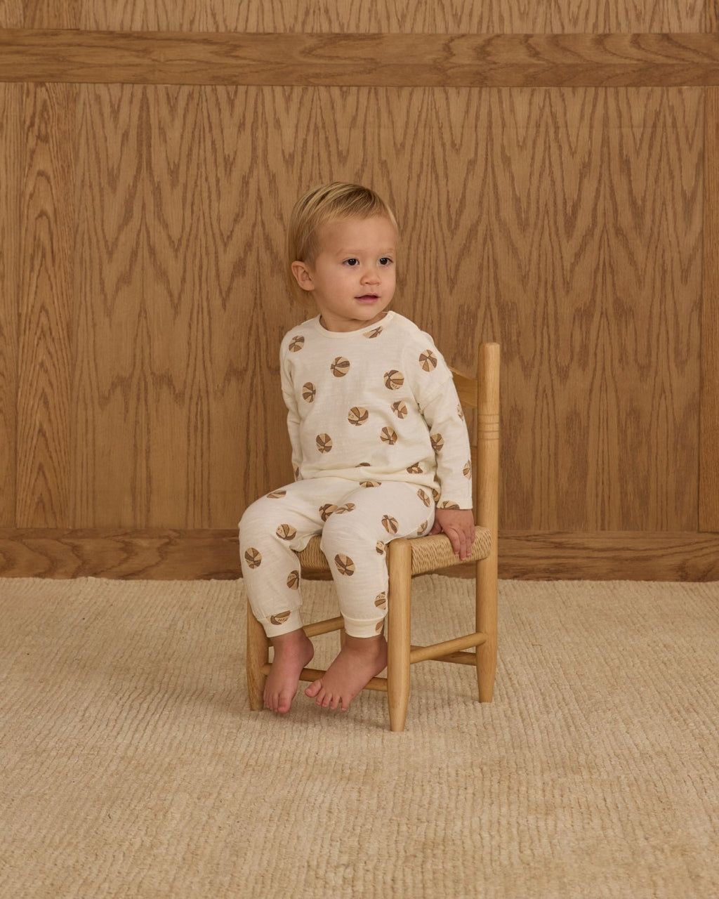 Rylee + Cru Long Sleeve Tee and Pant Set, Basketball - Flying Ryno