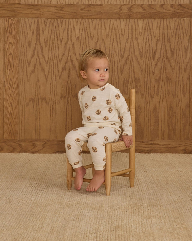 Rylee + Cru Long Sleeve Tee and Pant Set, Basketball - Flying Ryno