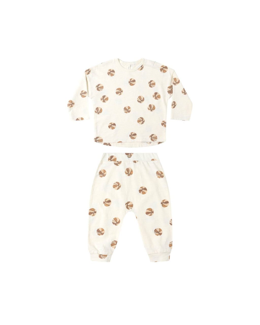 Rylee + Cru Long Sleeve Tee and Pant Set, Basketball - Flying Ryno