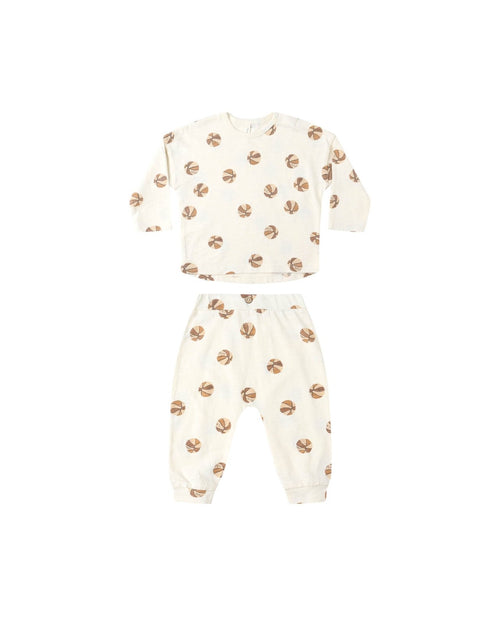 Rylee + Cru Long Sleeve Tee and Pant Set, Basketball - Flying Ryno