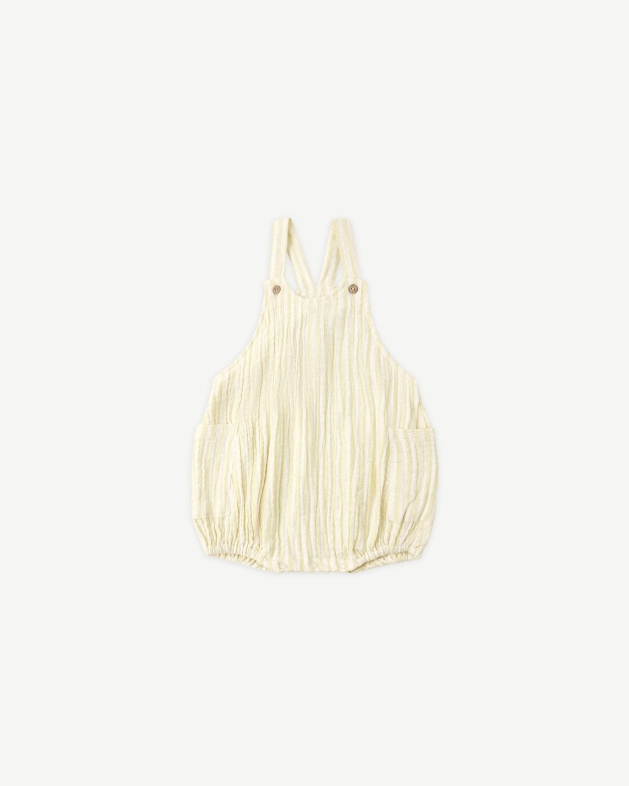 Rylee + Cru Lou Romper, Citron Stripe - Flying Ryno