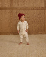 Rylee + Cru Organic Long John Pajamas, Skiers - Flying Ryno