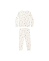 Rylee + Cru Organic Long Sleeve Pajama Set, Skiers - Flying Ryno