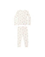 Rylee + Cru Organic Long Sleeve Pajama Set, Skiers - Flying Ryno