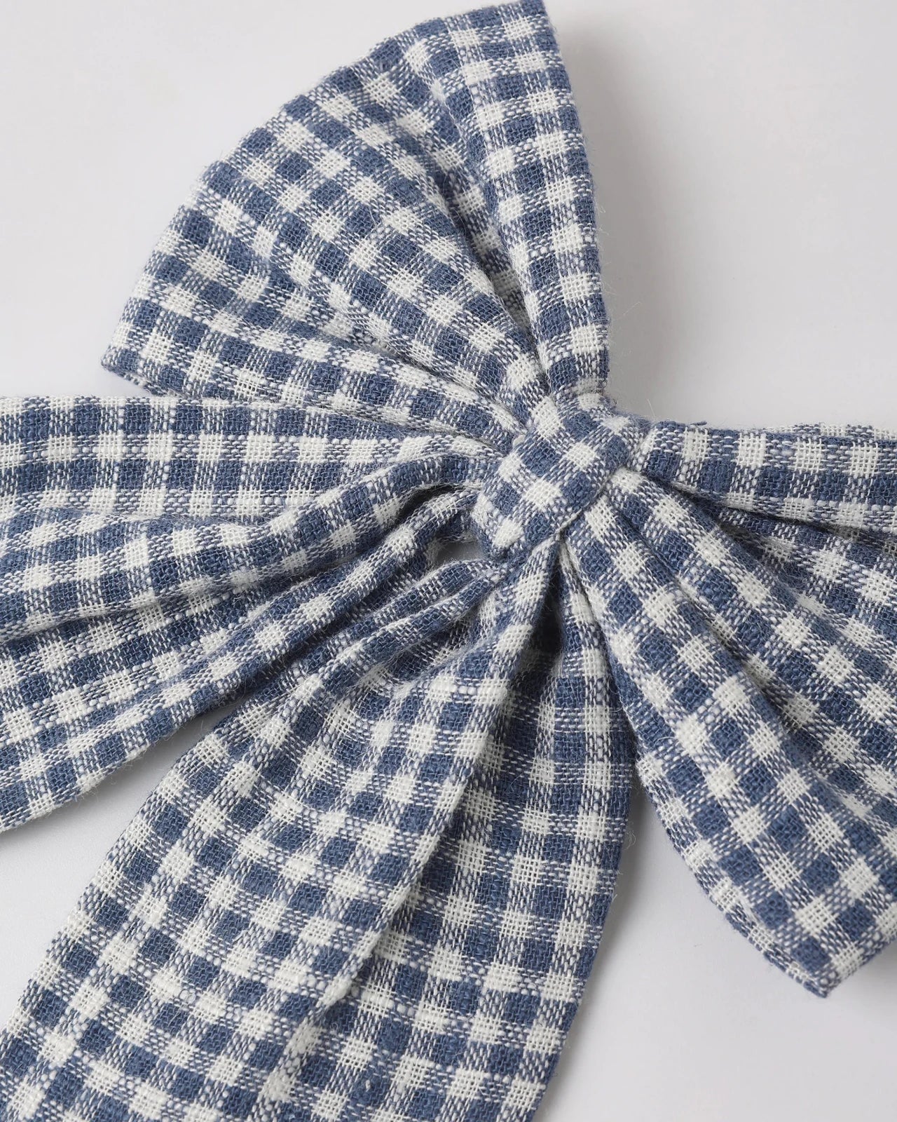 Rylee + Cru Oversized Bow, Marine Gingham - Flying Ryno