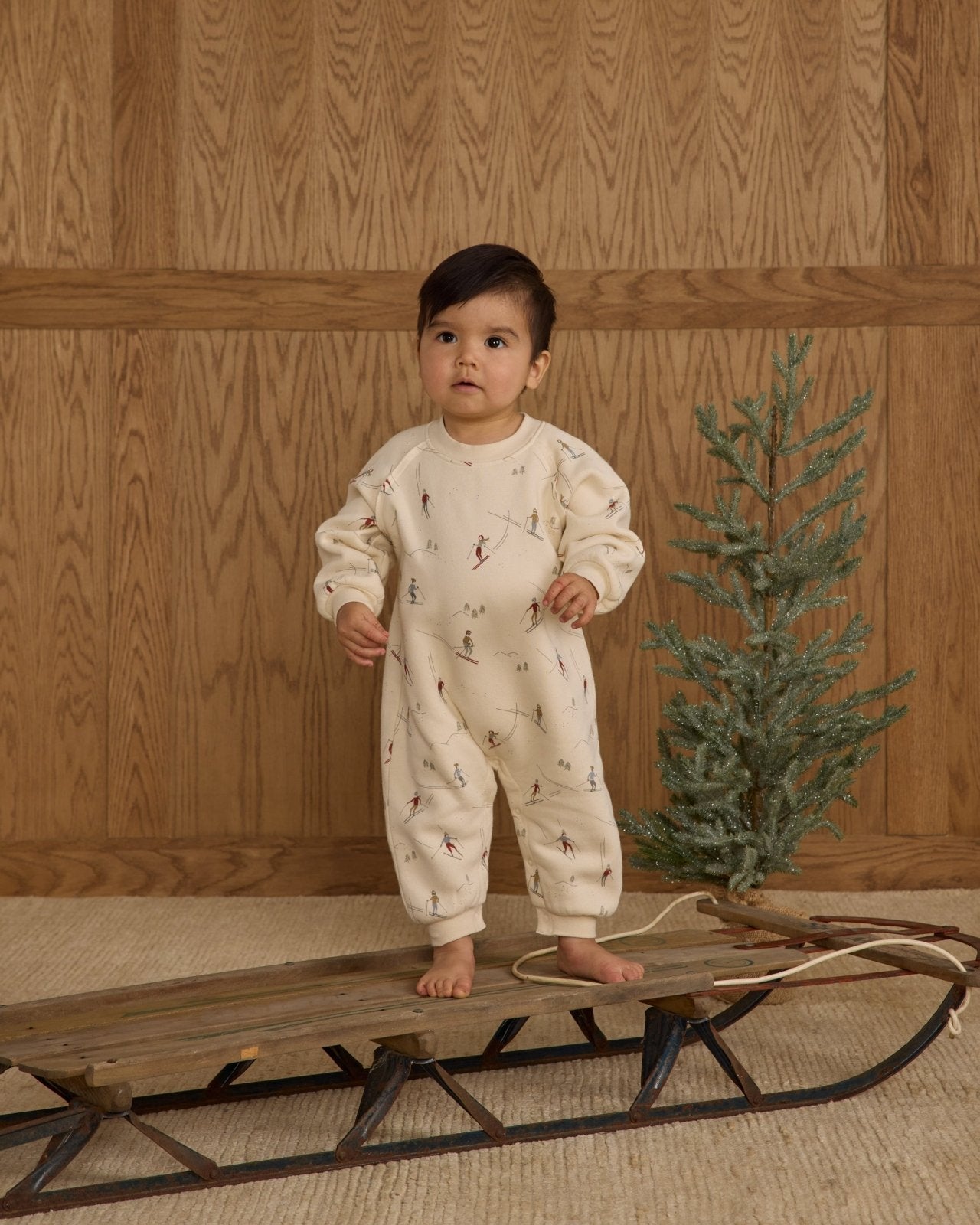Rylee + Cru Raglan Jumpsuit, Christmas Dogs - Flying Ryno