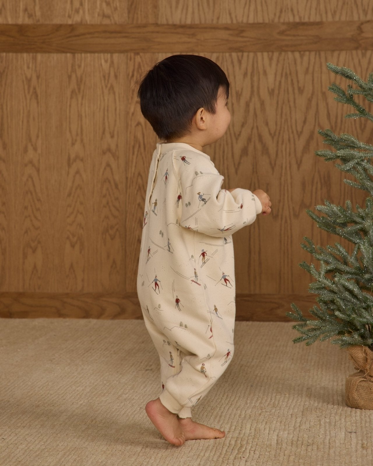 Rylee + Cru Raglan Jumpsuit, Christmas Dogs - Flying Ryno