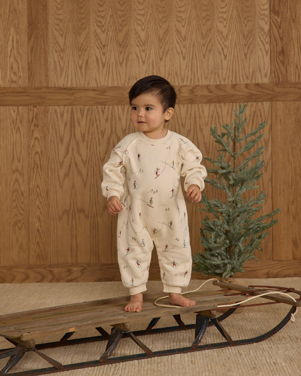 Rylee + Cru Raglan Jumpsuit, Christmas Dogs - Flying Ryno