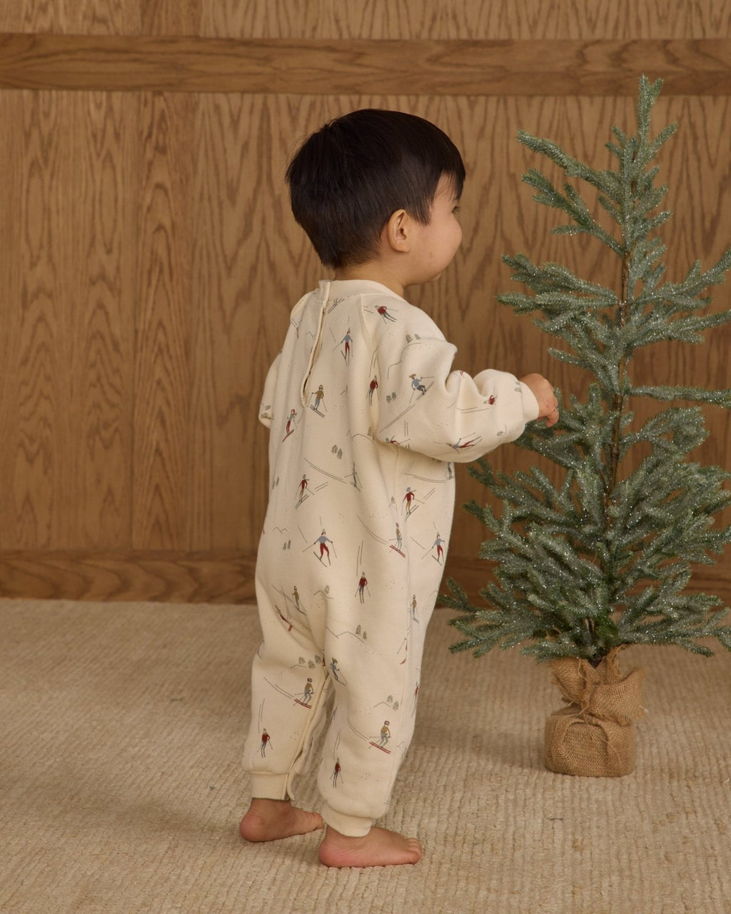 Rylee + Cru Raglan Jumpsuit, Christmas Dogs - Flying Ryno