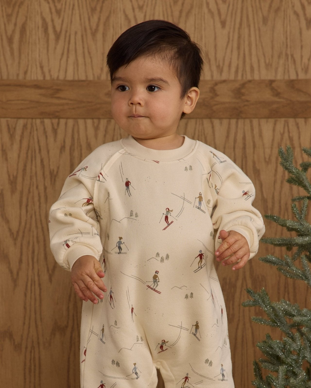 Rylee + Cru Raglan Jumpsuit, Christmas Dogs - Flying Ryno