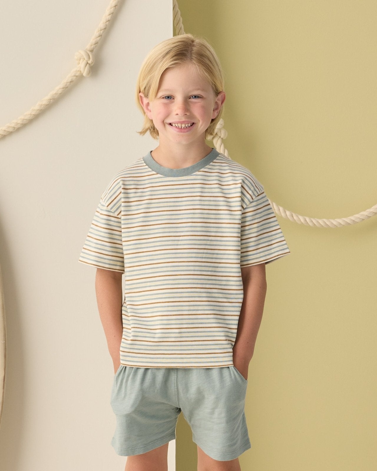 Rylee + Cru Relaxed Tee, Vintage Stripe - Flying Ryno