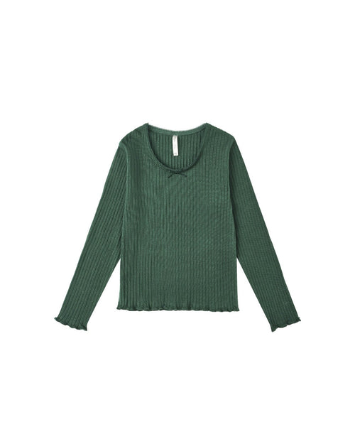 Rylee + Cru Ribbed Long Sleeve and Legging Set, Green - Flying Ryno