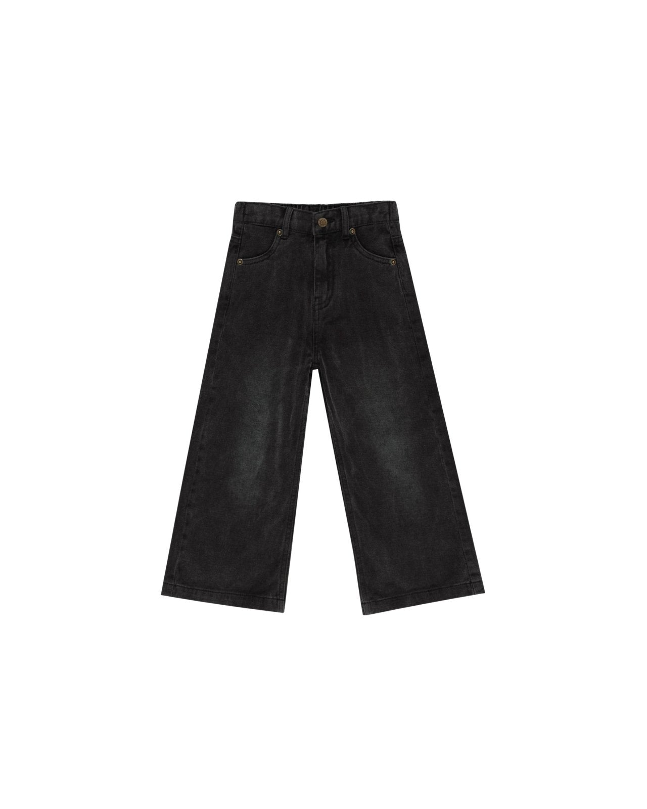 Rylee + Cru Straight Leg Pant, Washed Black - Flying Ryno