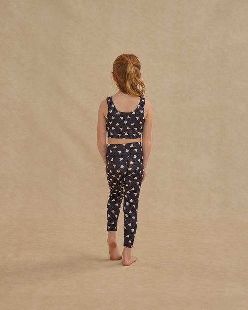 Rylee + Cru Swift Sports Bra and Basic Legging Set, Hearts - Flying Ryno