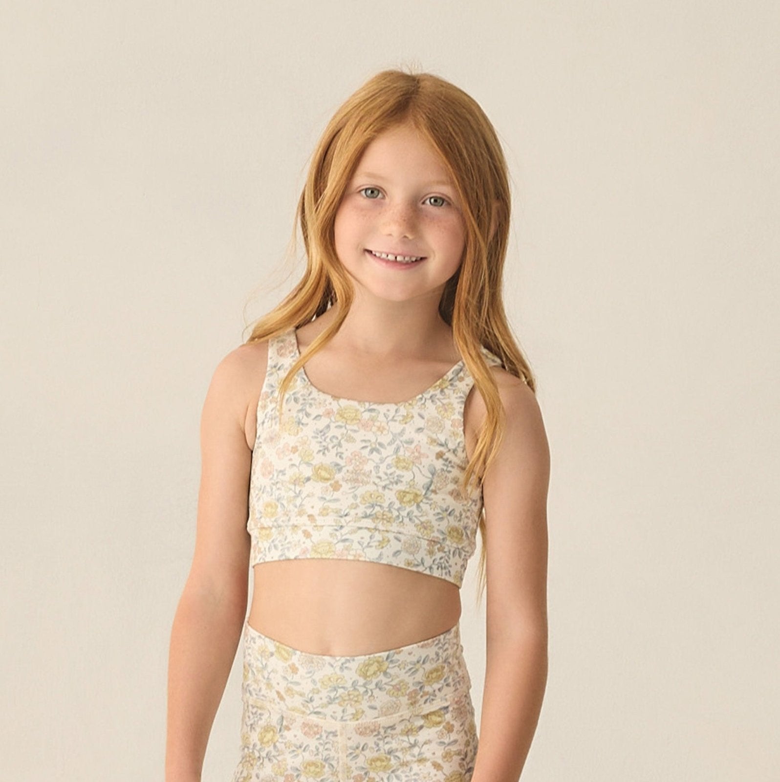 Rylee + Cru Swift Sports Bra, Citron Bloom - Flying Ryno