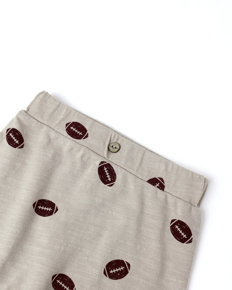 Rylee + Cru Tee and Pant Set, Footballs - Flying Ryno