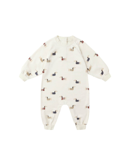 Rylee + Cru Tee Raglan Jumpsuit, Dachshund - Flying Ryno