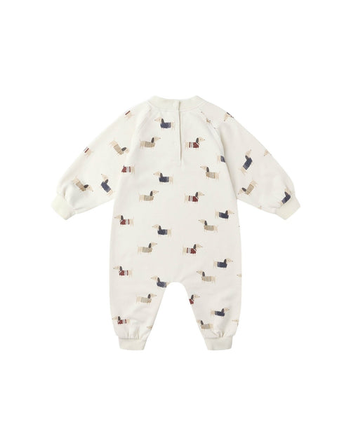 Rylee + Cru Tee Raglan Jumpsuit, Dachshund - Flying Ryno