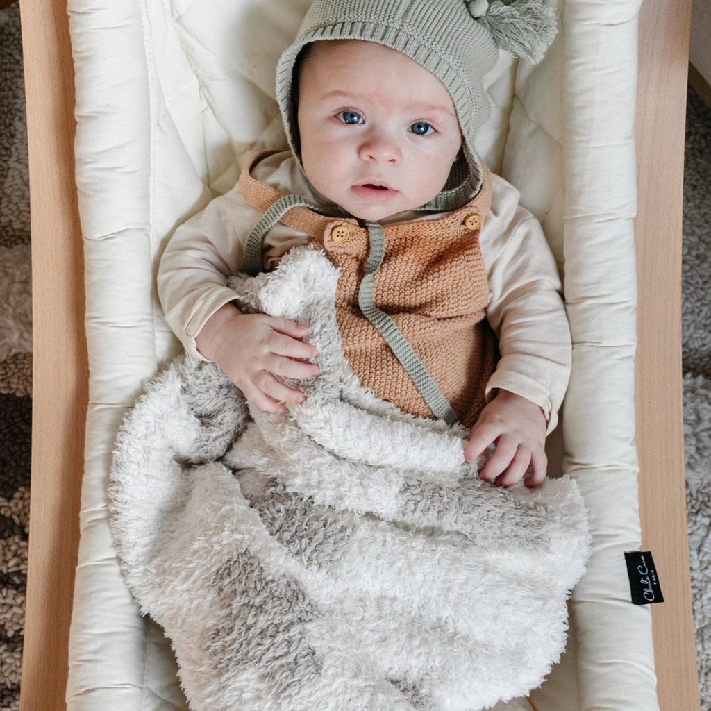 Saranoni Double-Layer Bamboni® Mini Blanket, Swiss Cross - Flying Ryno