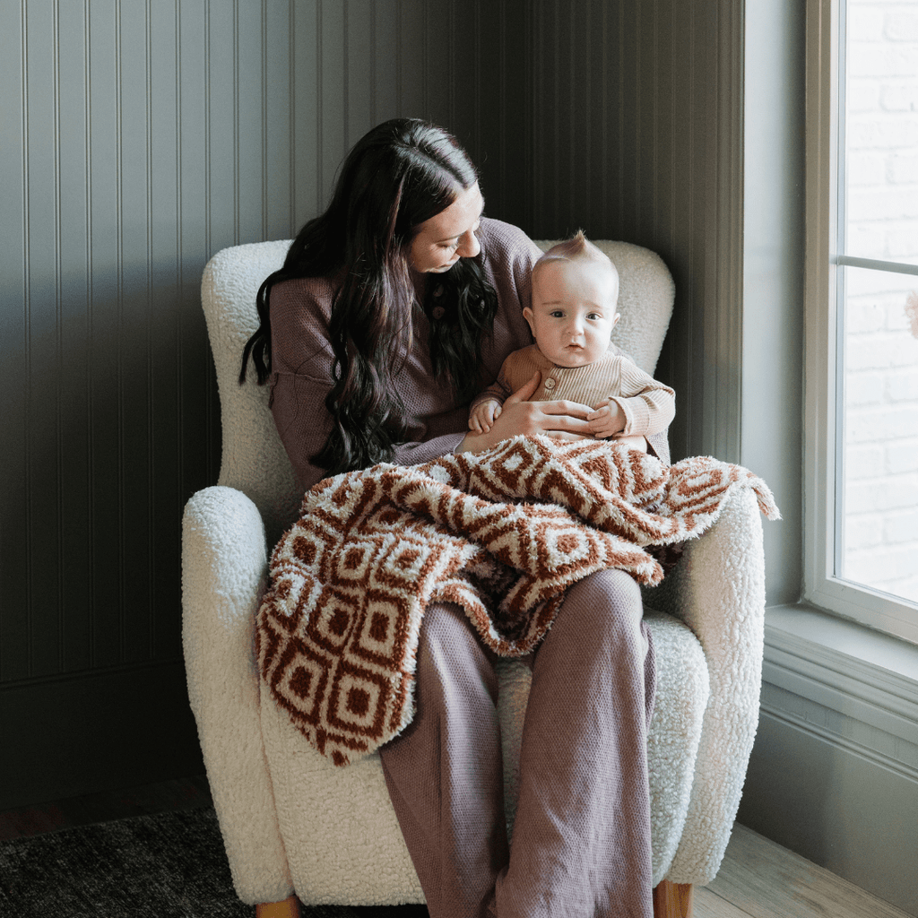 Saranoni Double-Layer Bamboni® Receiving Blanket, Khmer - Flying Ryno