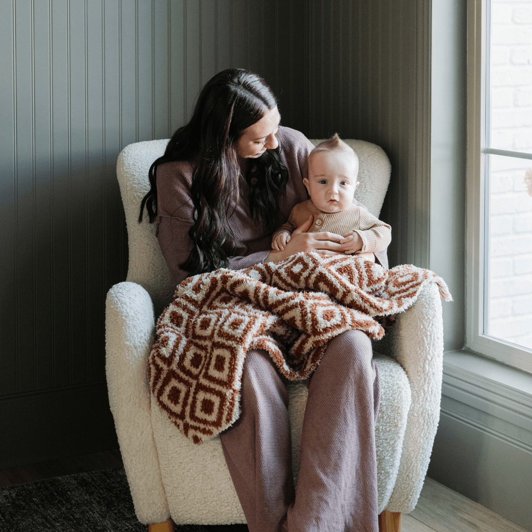 Saranoni Double-Layer Bamboni® Receiving Blanket, Khmer - Flying Ryno
