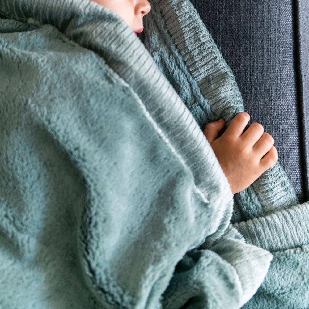 Saranoni Lush Toddler Blanket, Eucalyptus - Flying Ryno