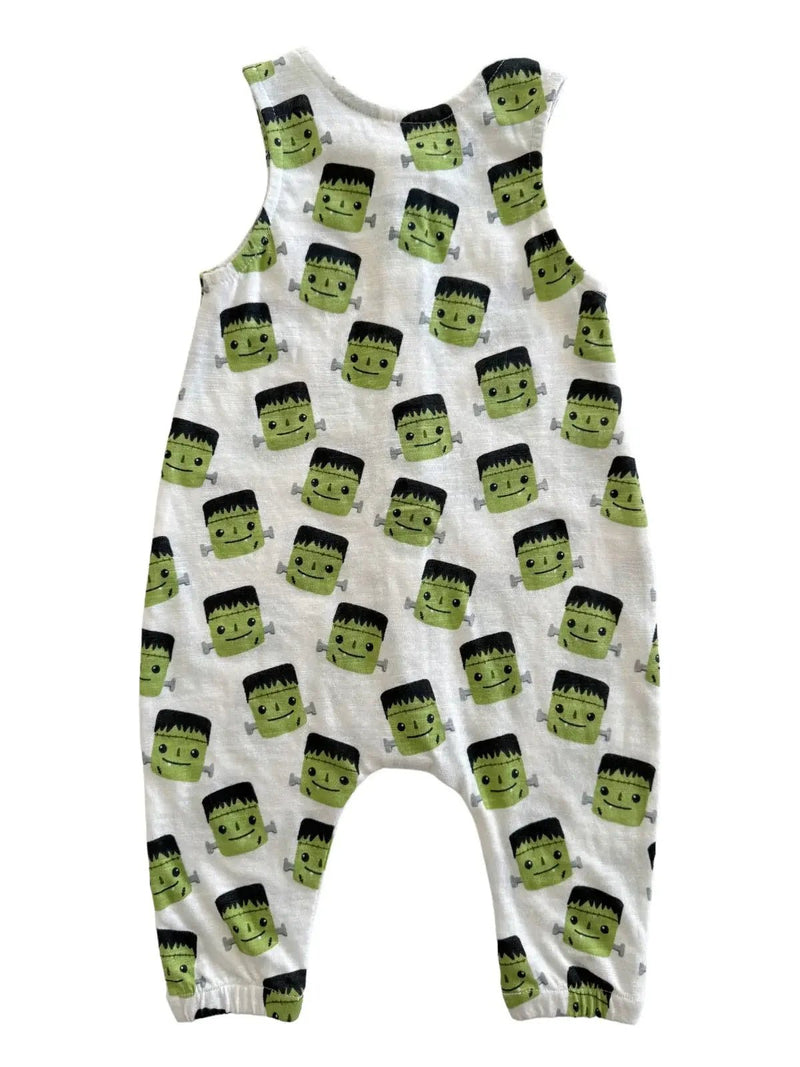 SIIX Collection Halloween Monster / Organic Bay Jumpsuit - Flying Ryno