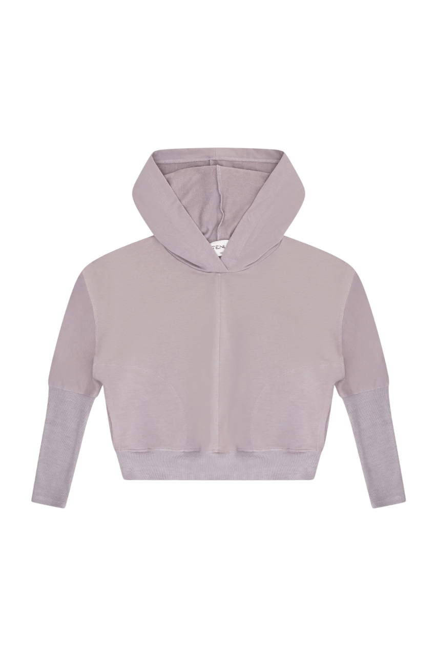 TENLY French Terry Dolman Pocket Hoodie, Cobblestone - Flying Ryno