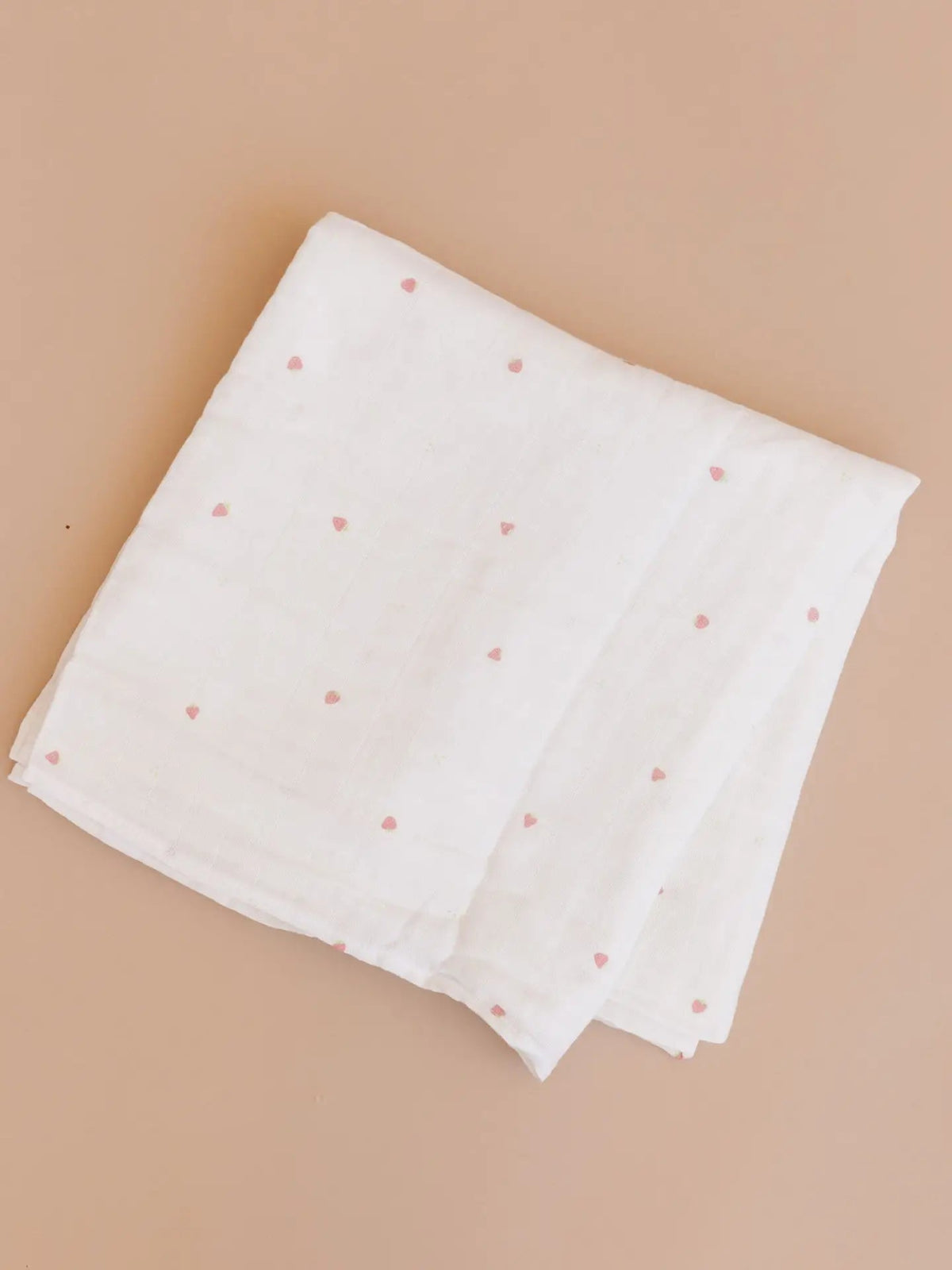 The Blueberry Hill Swaddle Strawberry Baby Organic Muslin Blanket Girl Pink - Flying Ryno