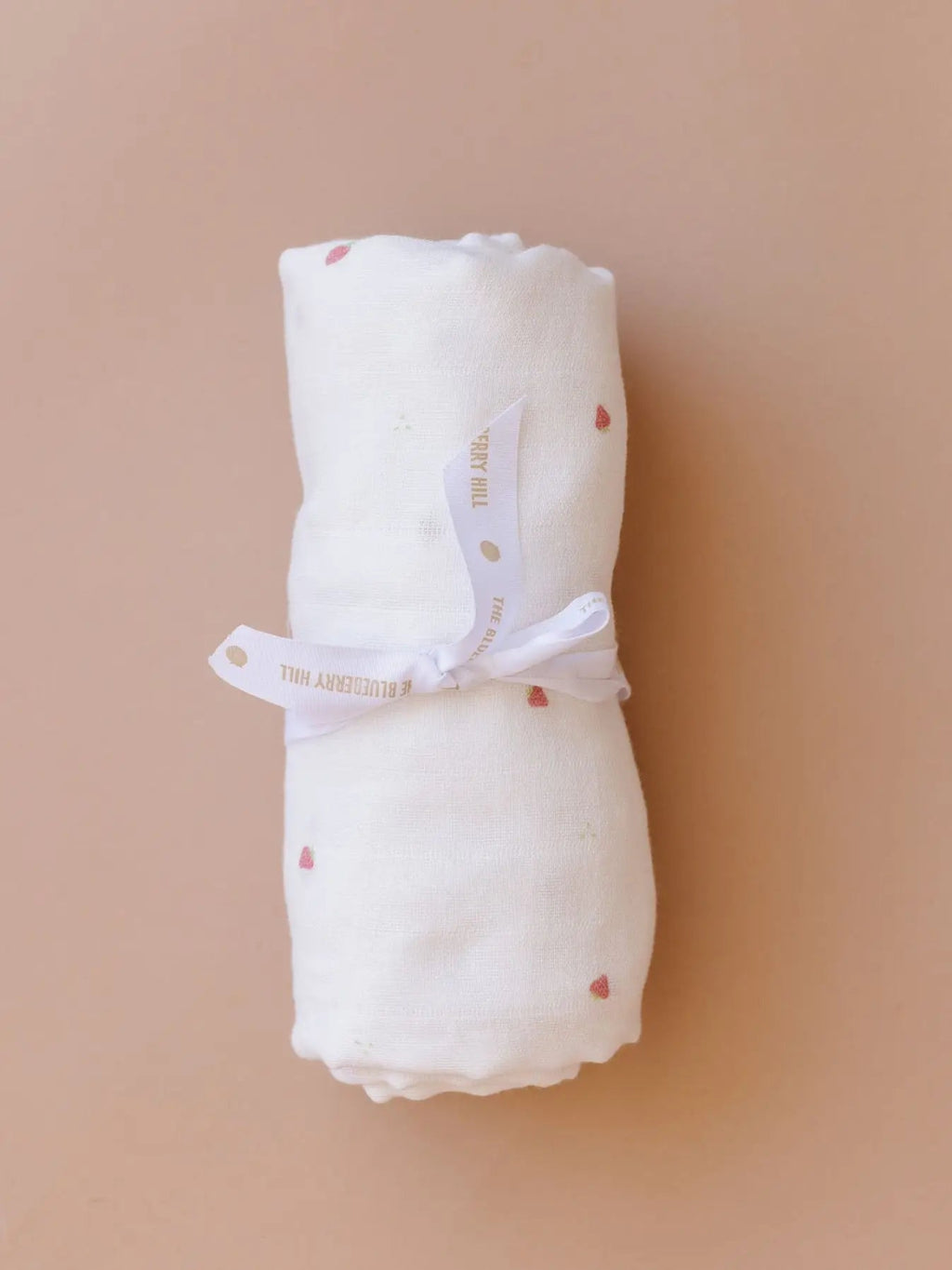 The Blueberry Hill Swaddle Strawberry Baby Organic Muslin Blanket Girl Pink - Flying Ryno