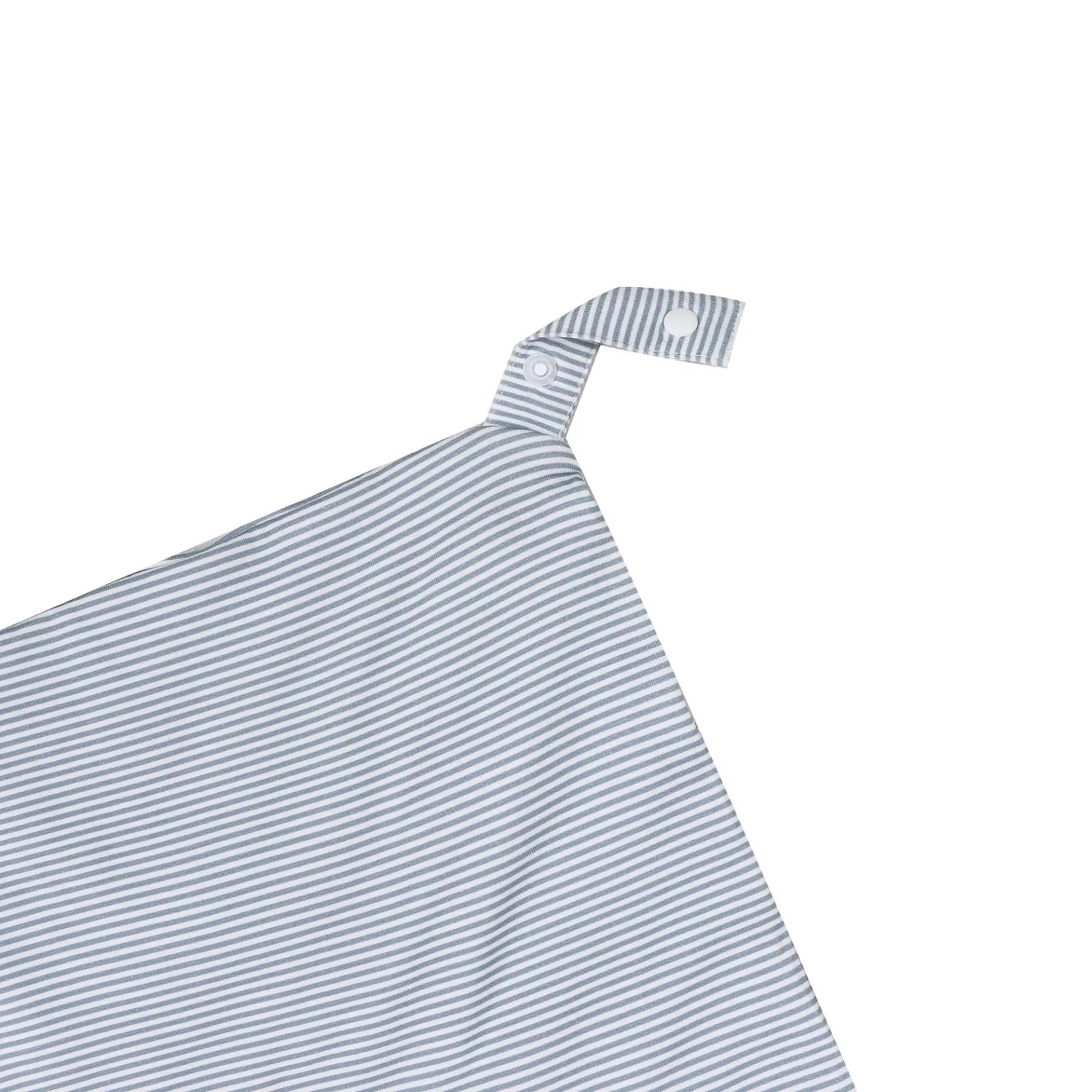 The Uptown Baby Dog Lovey Blanket, Dusty Blue Mini-Stripe - Flying Ryno