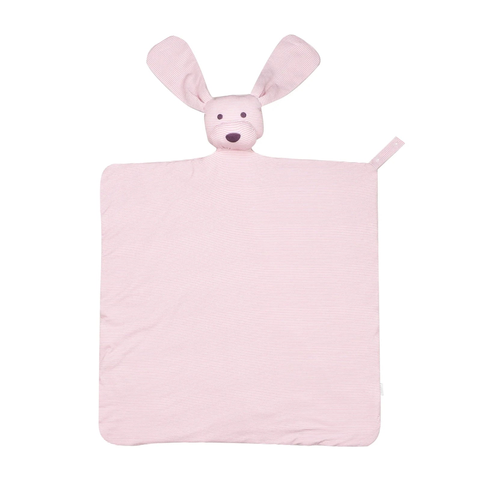 The Uptown Baby Dog Lovey Blanket, Pink Mini-Stripe - Flying Ryno