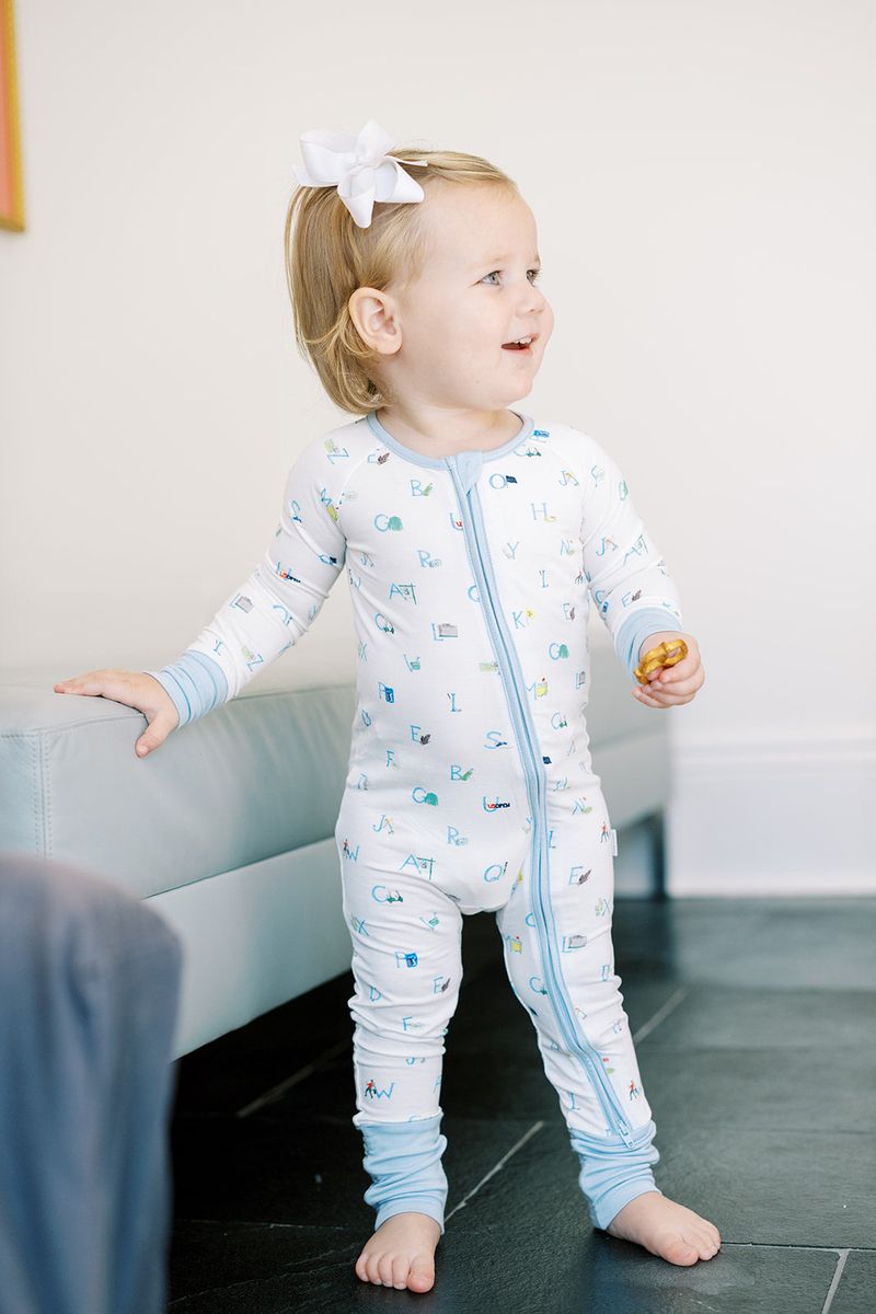 The Uptown Baby Golf ABC's Sleep Romper - Flying Ryno