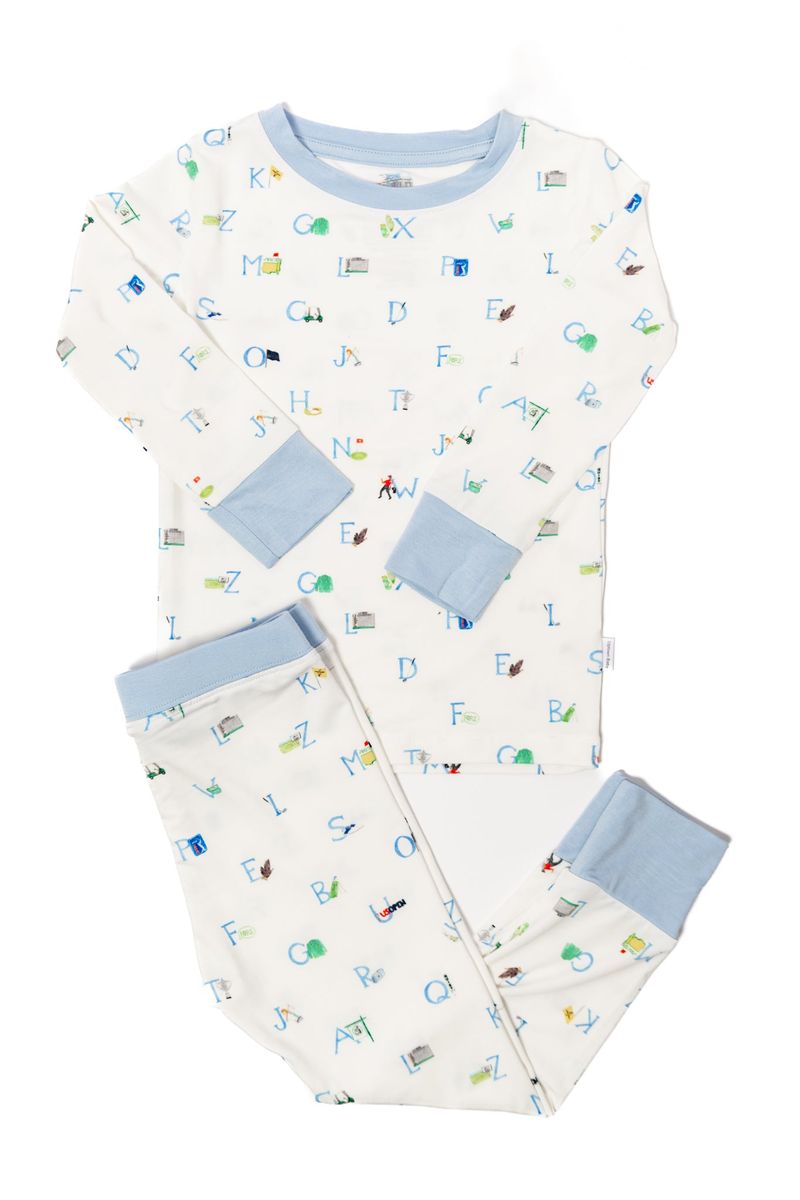 The Uptown Baby Pajama Set 2 Piece - Golf ABC's - Flying Ryno