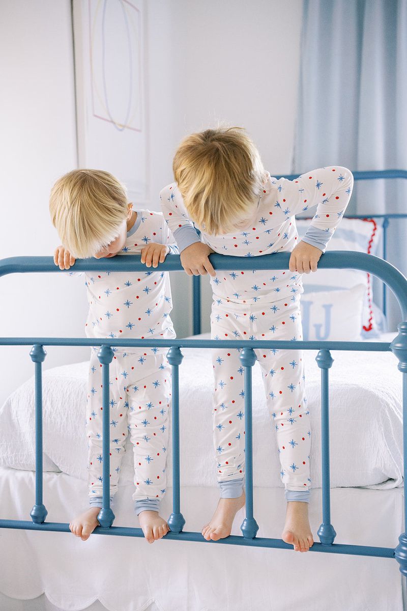 The Uptown Sparkle & Dot Sleep Romper - Flying Ryno
