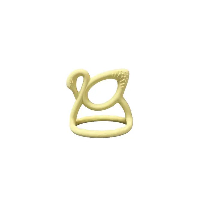 Three Hearts 3D Silicone Swan Teether - Flying Ryno
