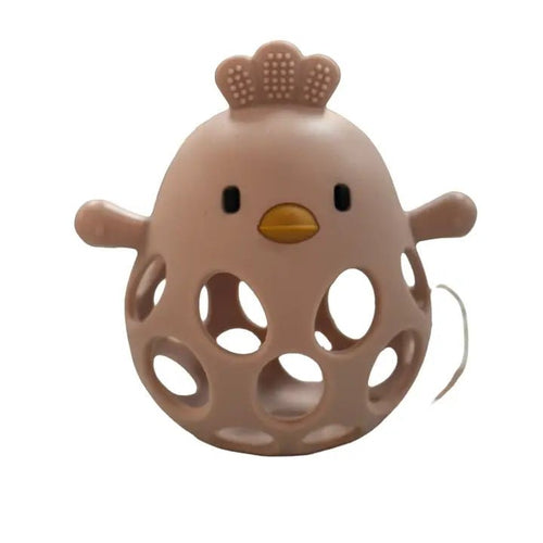 Three Hearts Silicone 3D Chicken Teether - Flying Ryno