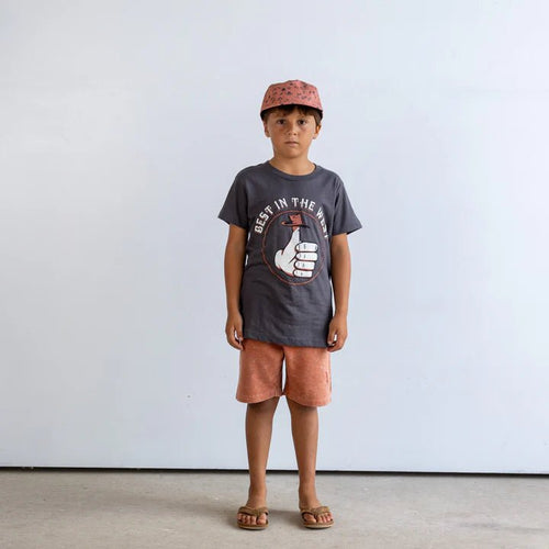 Tiny Whales Best in the West Tee - Faded Black - Flying Ryno