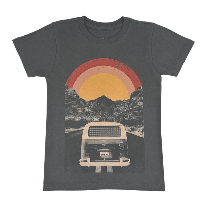 Tiny Whales Enjoy the Ride Tee - Faded Black - Flying Ryno