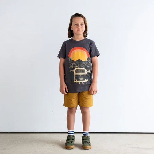 Tiny Whales Enjoy the Ride Tee - Faded Black - Flying Ryno