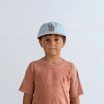 Tiny Whales Rad, White, and Blue Snapback - Flying Ryno